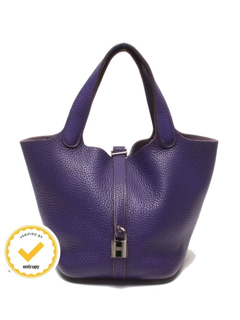 Hermes Handbag Silver Picotin Lock PM